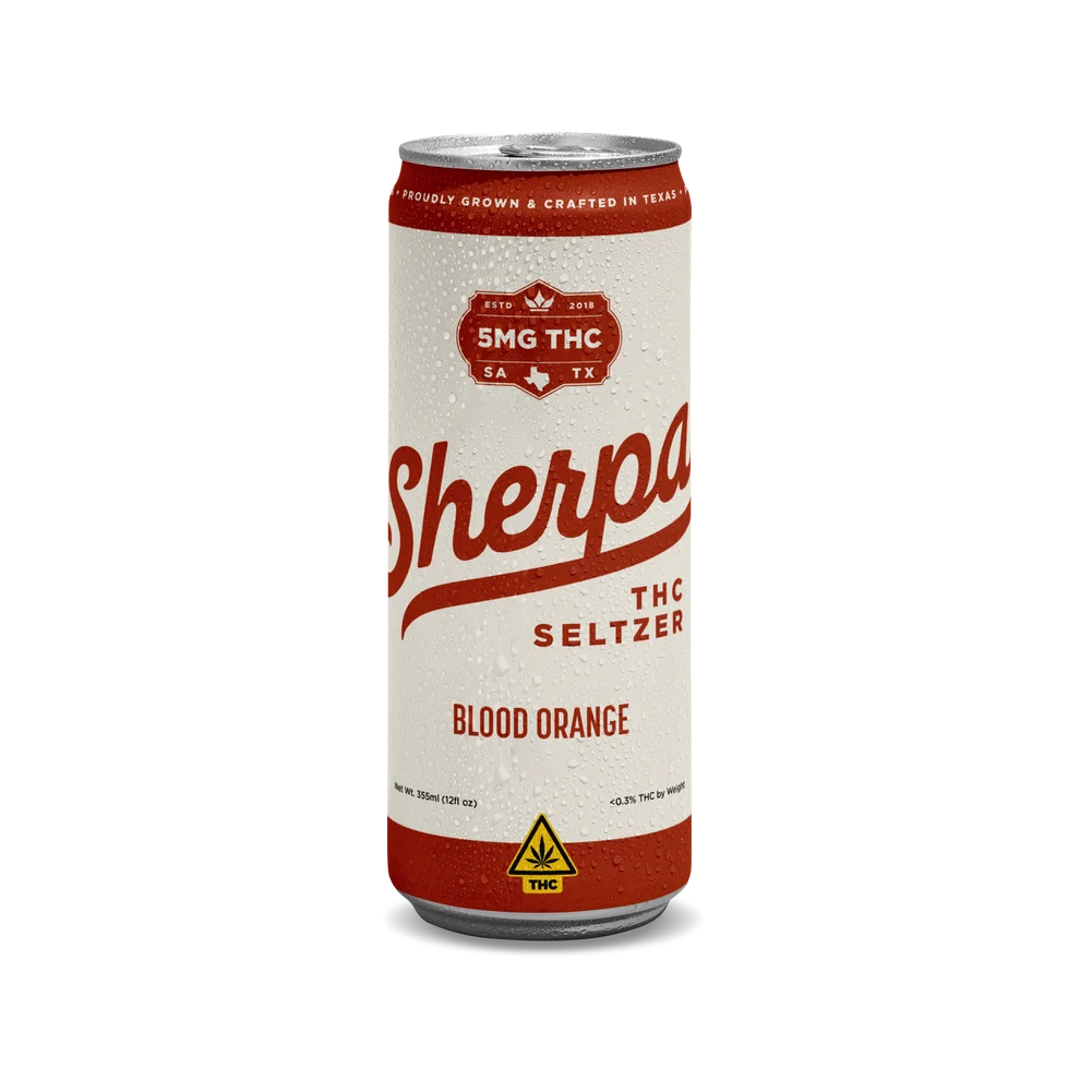 Sherpa THC Seltzer 5MG (Low Calorie) / Blood Orange